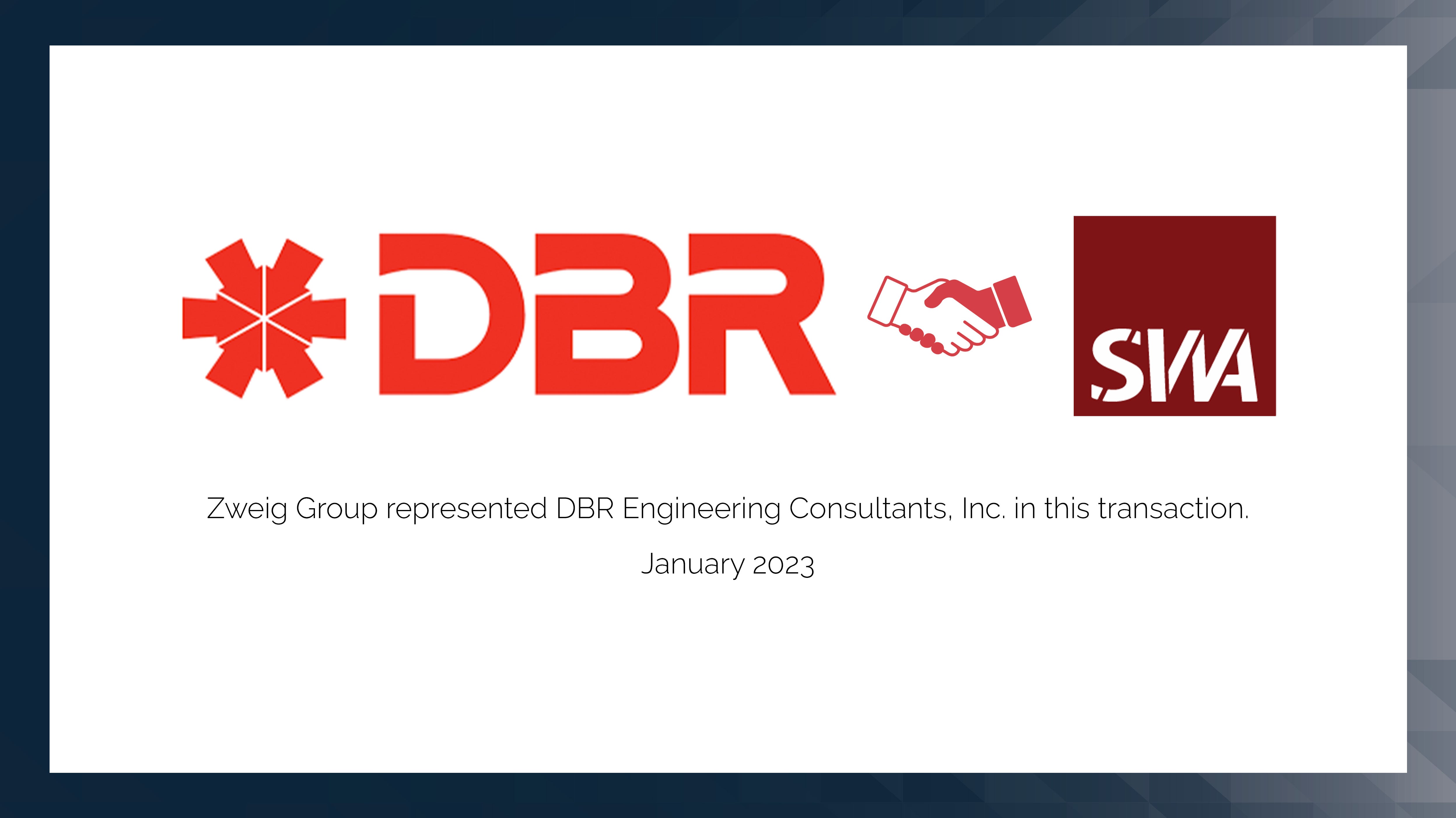 DBR Engineering Consultants, Inc. acquires SW Associates Consulting En