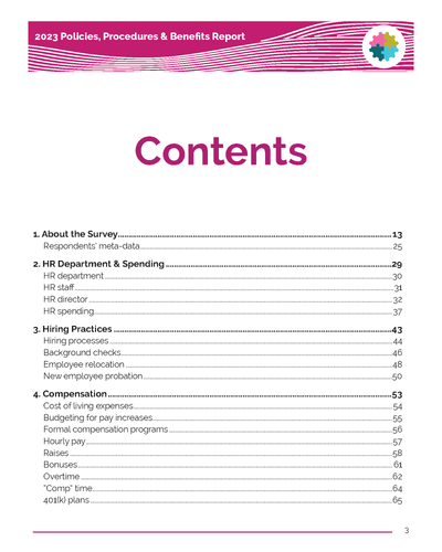 2023 Policies, Procedures & Benefits Report of AEC Firms Preview #2