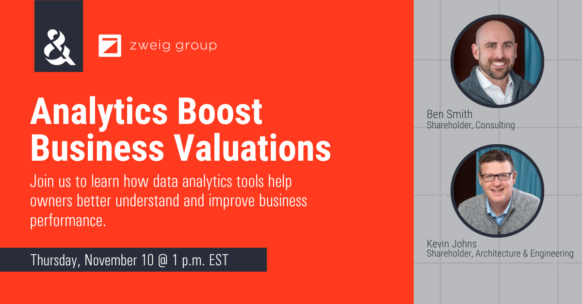 Analytics Boost Business Valuations - Clayton & McKervey Sponsored Webinar Cover