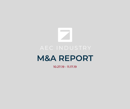 M&A Activity Report (10/27/19 - 11/17/19)