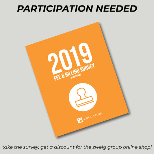 Zweig Group seeks participation in 2019 Fee & Billing Survey of AEC Firms.