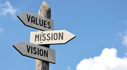Clear mission, vision, and values