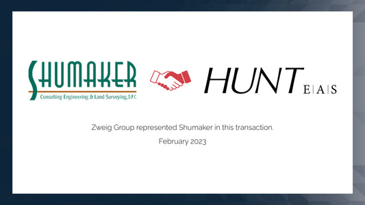 HUNT Engineers, Architects, Land Surveyors & Landscape Architect, DPC Announces Acquisition of Shumaker Consulting Engineering and Land Surveying, DPC