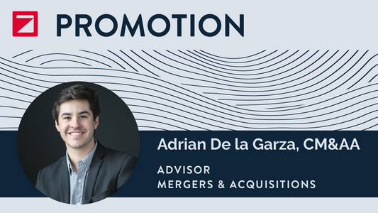 Zweig Group announces promotion of Adrian De la Garza, CM&AA to advisor