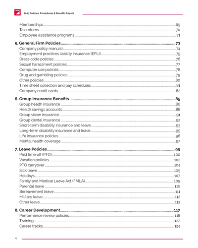 2023 Policies, Procedures & Benefits Report of AEC Firms Preview #3