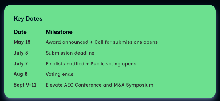 2025 AEC Innovator Award Preview #3