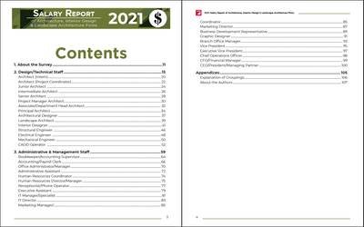 2021 Salary Survey Report of Architecture, Interior Design & Landscape Architecture Firms Preview #2