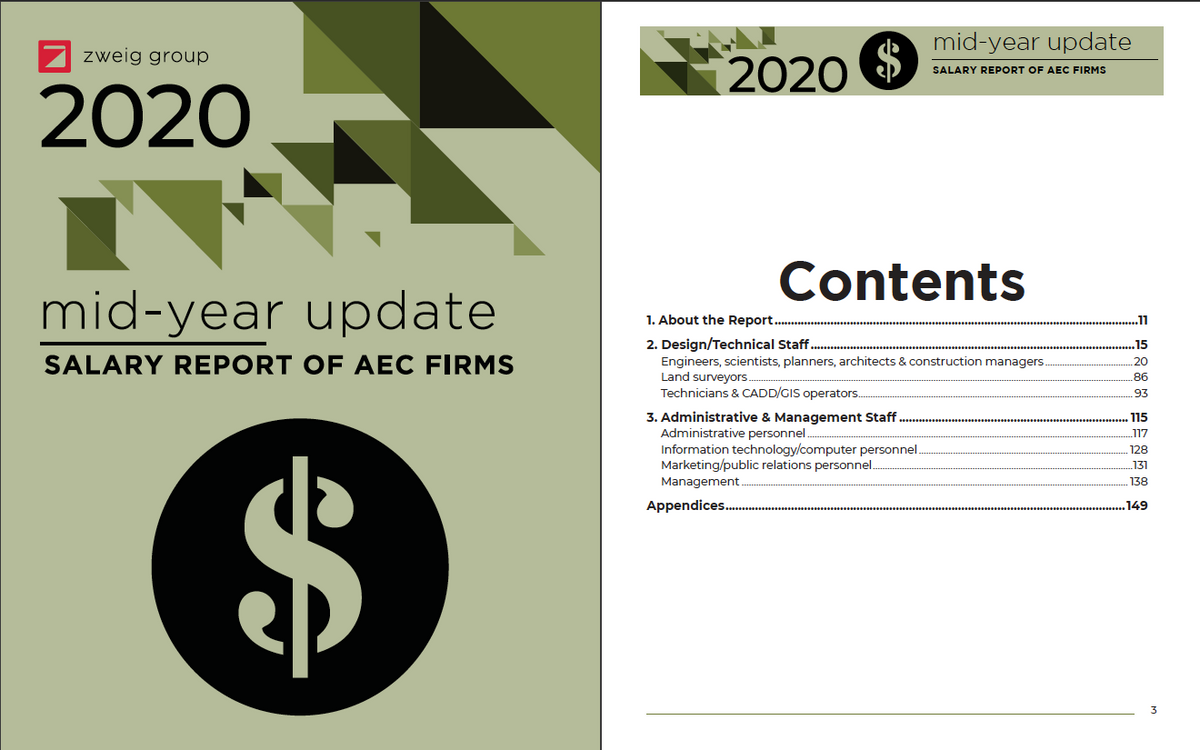 Mid-Year Update 2020 Salary Report of AEC Firms Cover