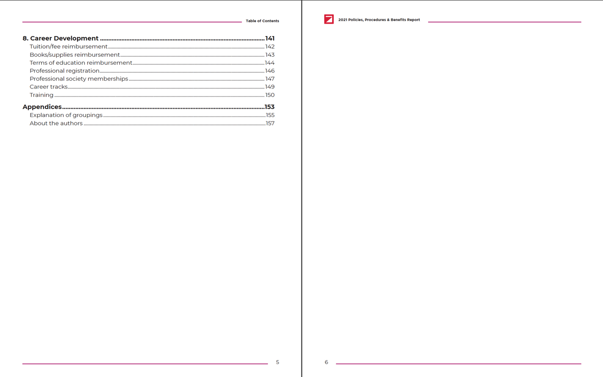 2021 Policies, Procedures & Benefits Report Cover