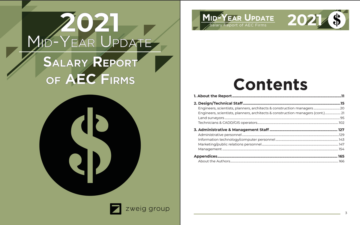 Mid-Year Update 2021 Salary Report of AEC Firms Cover